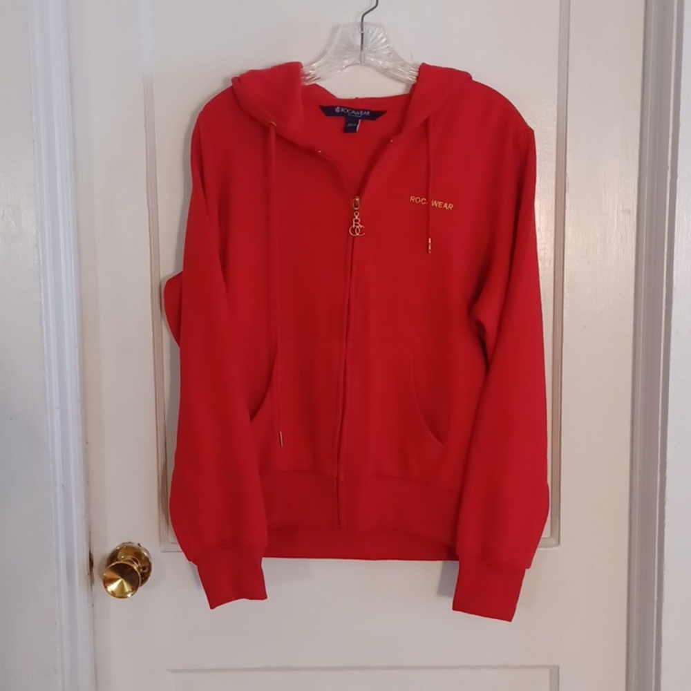 ROCAWEAR classic hooded jacket red size 2xlarge new no tag